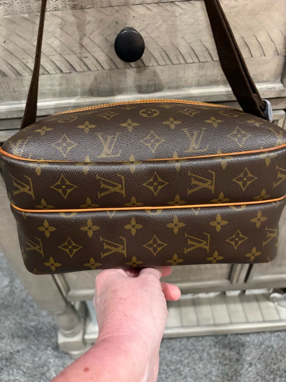 Louis Vuitton Reporter GM Monogram Crossbody Bag Authentic Vintage - Picture 4 of 13